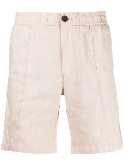 Shop Michael Kors Above-knee Pintuck Shorts In Neutrals