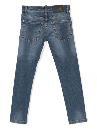 Shop Dsquared2 Mid-rise Skinny Jeans In Blue