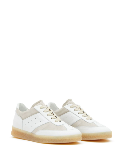 Shop Mm6 Maison Margiela Replica Low-top Sneakers In White