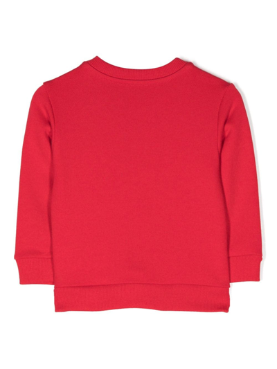 Shop Missoni Logo-print Cotton Sweatshirt In Red