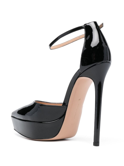 Shop Gianvito Rossi Kasia 105mm Patent-leather Pumps In Black