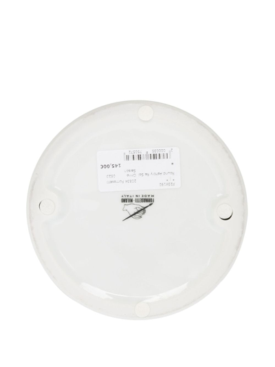 Fornasetti Graphic-print Ashtray In White