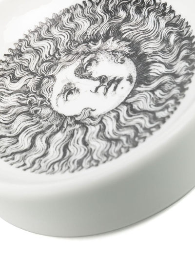 Fornasetti Graphic-print Ashtray In White