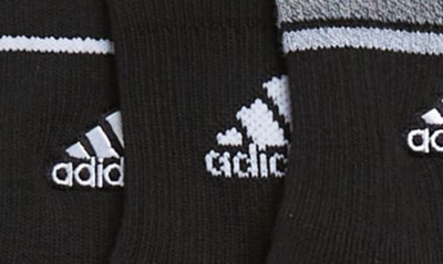 Adidas Originals 3-pack Cushioned Sport Crew Socks In Black