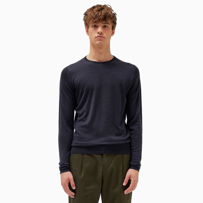 Shop John Smedley Lundy Sweater In Hepburn Smoke