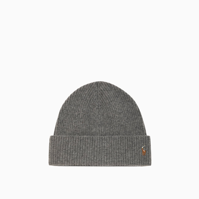 Shop Polo Ralph Lauren Beanie Hat In Grey