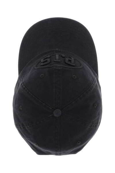 Shop Parajumpers Baseball Cap With Embroidery In Black (black)
