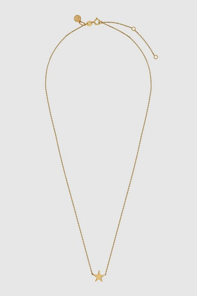 Shop Anine Bing Star Charm Necklace In Gold