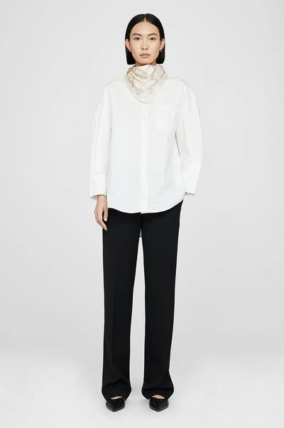 Shop Anine Bing Evelyn Scarf In White
