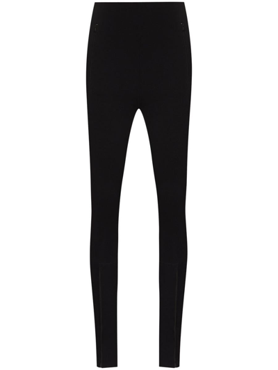 Shop Wardrobe.nyc Front Zip Leggings In Black