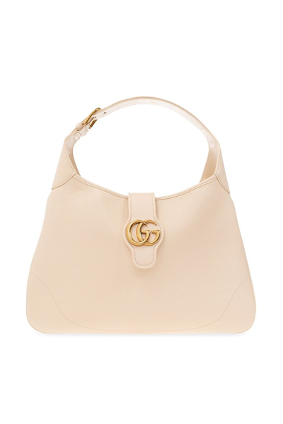 Shop Gucci Aphrodite Large Shoulder Bag In White