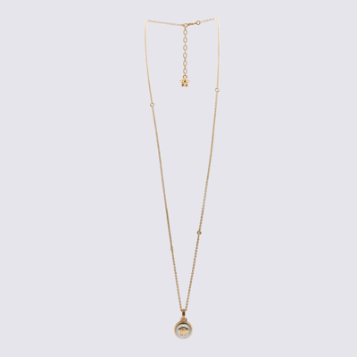 Shop Versace Medusa Detailed Necklace In Gold
