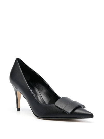 Shop Sergio Rossi Sr1 70mm Nappa-leather Pumps In Schwarz