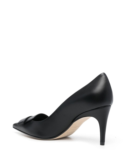 Shop Sergio Rossi Sr1 70mm Nappa-leather Pumps In Schwarz