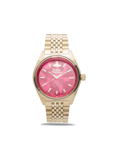 Vivienne Westwood Lady Sydenham Stainless-steel Watch In Rosa