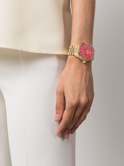 Vivienne Westwood Lady Sydenham Stainless-steel Watch In Rosa