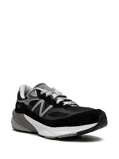 Shop New Balance 990v6 "black/silver" Sneakers In Grau