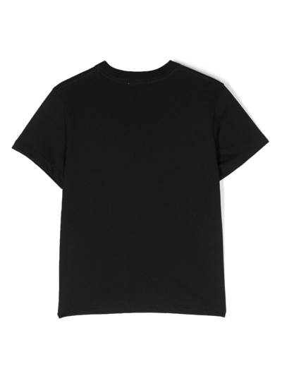Shop Lanvin Enfant Hobo Cat Logo-print T-shirt In Black