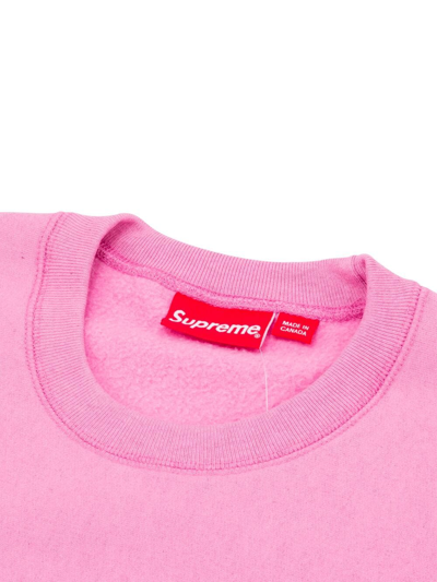 Shop Supreme Box Logo Crew Neck Sweatshirt In Pink