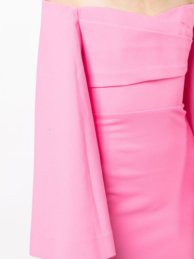 Shop Solace London Eliana Wide-sleeve Maxi Dress In Rosa