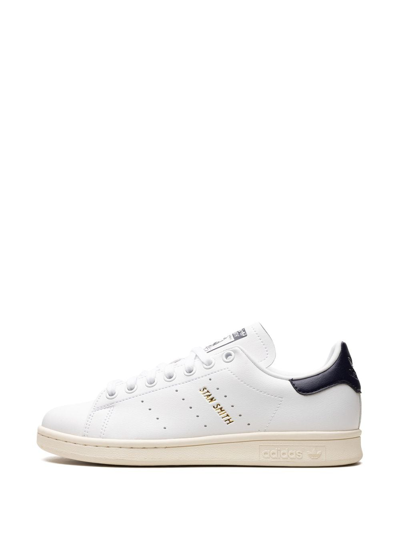Shop Adidas Originals Stan Smith Leather Sneakers In Weiss