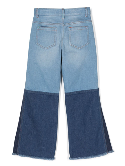 Shop Chloé Patchwork Jeans In Blue