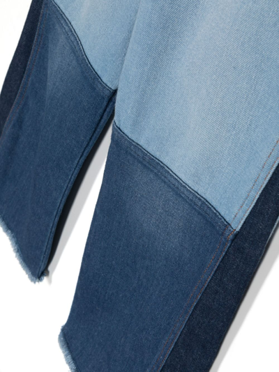 Shop Chloé Patchwork Jeans In Blue