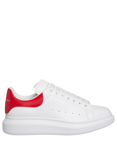 Pre-owned Alexander Mcqueen Sneaker Herren Oversize 727388whgp59676 White - Lust Red Logo