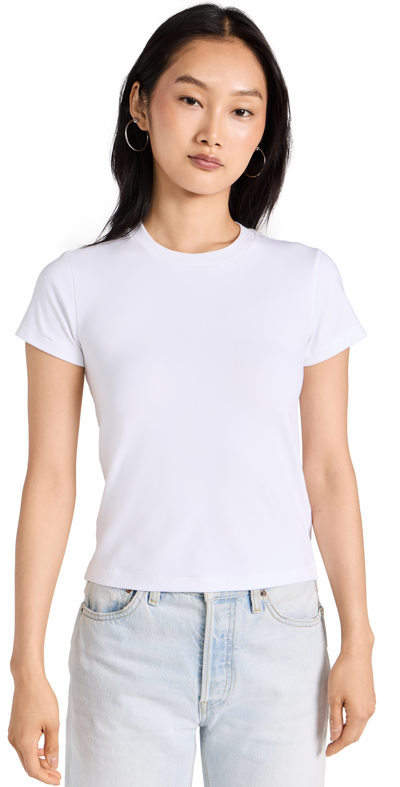 Re/done 90s Baby Tee In Optic White