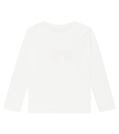 Shop Chloé Kids Logo Cotton-jersey T-shirt In White