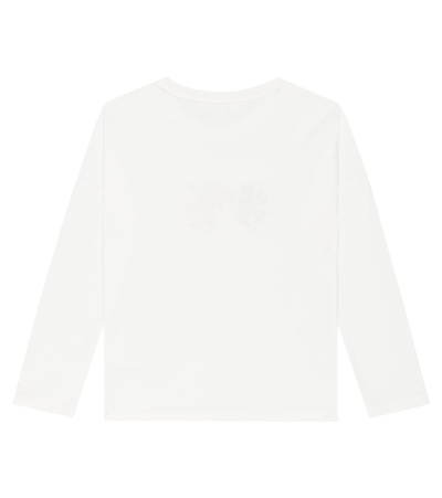 Chloé Logo-embroidered Organic Cotton T-shirt In White