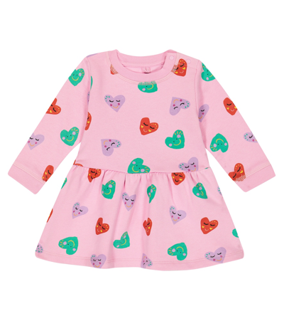 Shop Stella Mccartney Baby Printed Cotton Dress In Multicoloured