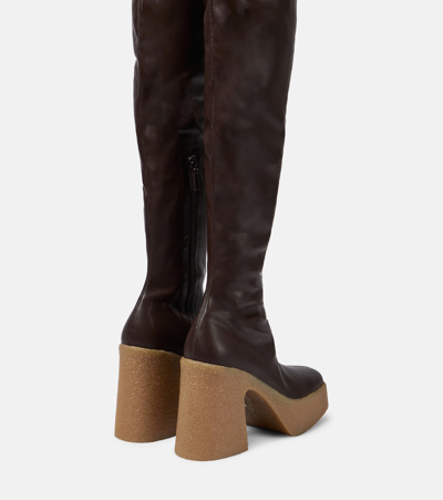 Shop Stella Mccartney Over-the-knee Boots In Brown
