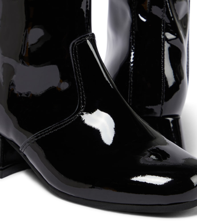 Shop Monnalisa Patent Leather Boots In Black