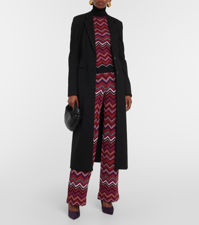 Shop Missoni Zig-zag Knit Turtleneck Sweater In Multicoloured