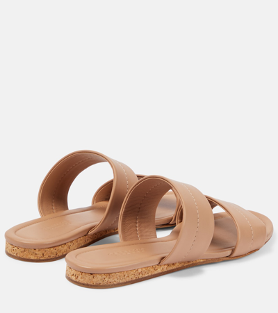 Shop Gabriela Hearst Lora Leather Sandals In Brown