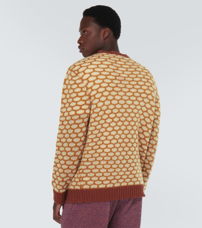 Shop The Elder Statesman Jacquard Cashmere Sweater In Multicoloured