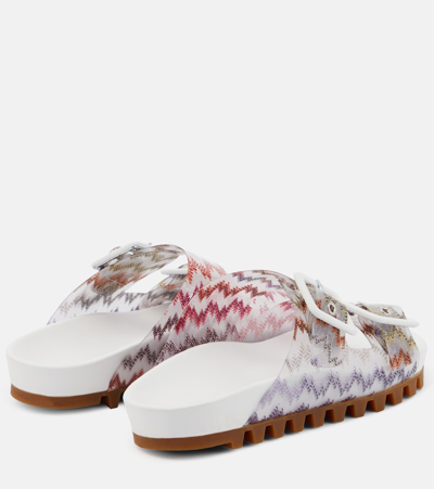 Shop Missoni Zig-zag Pvc Sandals In Multicoloured