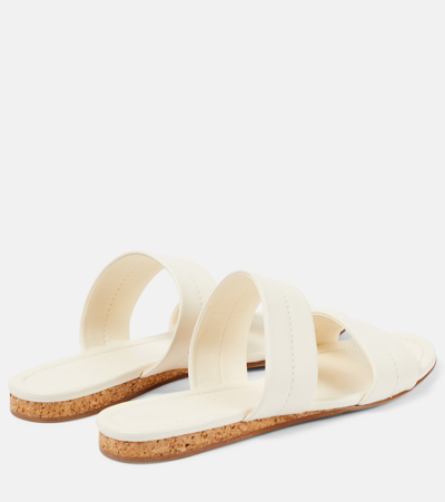 Gabriela Hearst Lora Leather Sandals In Beige