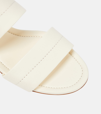 Gabriela Hearst Lora Leather Sandals In Beige
