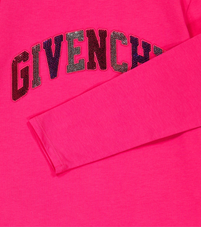 Shop Givenchy Cotton-blend T-shirt In Pink
