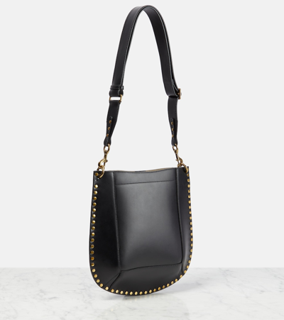 Shop Isabel Marant Oskan Leather Crossbody Bag In Black