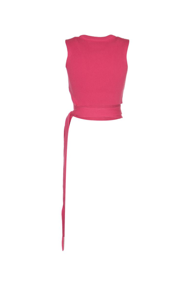 Shop Red Valentino R.e.d. Valentino Top In Deep Pink
