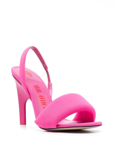 Shop Attico The  Sandal ``rem`` Geranium In Pink &amp; Purple