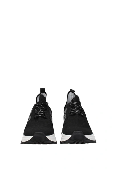 Shop Dsquared2 Sneakers Runds2 Fabric Black