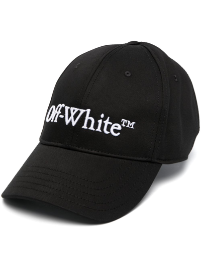 Off-white Logo-embroidered Baseball Cap In Black