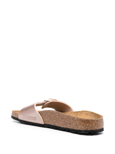 Shop Birkenstock Madrid Logo-debossed Sandals In Pink