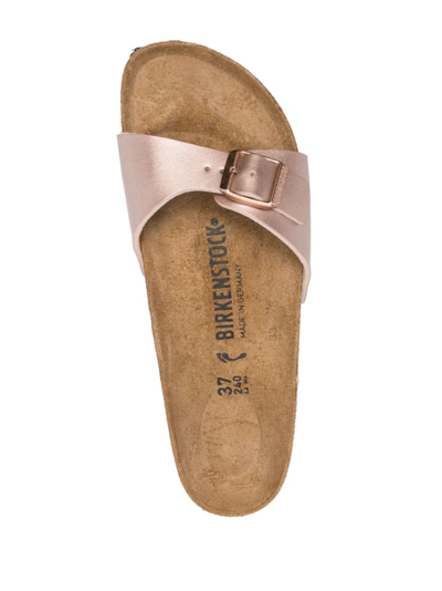 Shop Birkenstock Madrid Logo-debossed Sandals In Pink