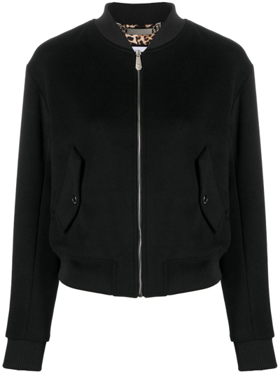 Shop Philipp Plein Bead-embellished Bomber Jacket In Black