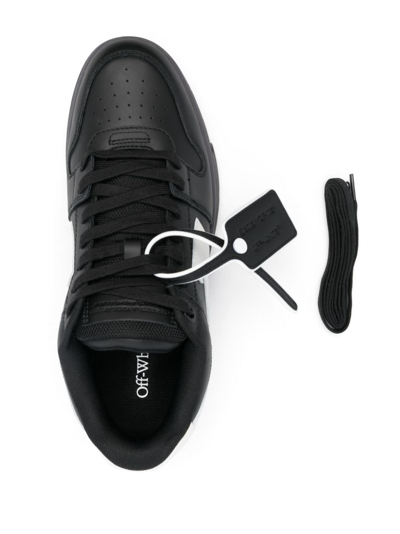 Shop Off-white Out Of Office Lace-up Sneakers In Black